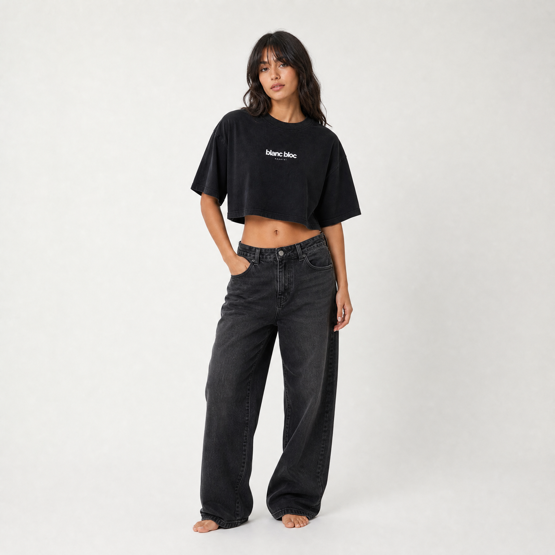 The Cropped T-Shirt – Blanc Bloc Apparel